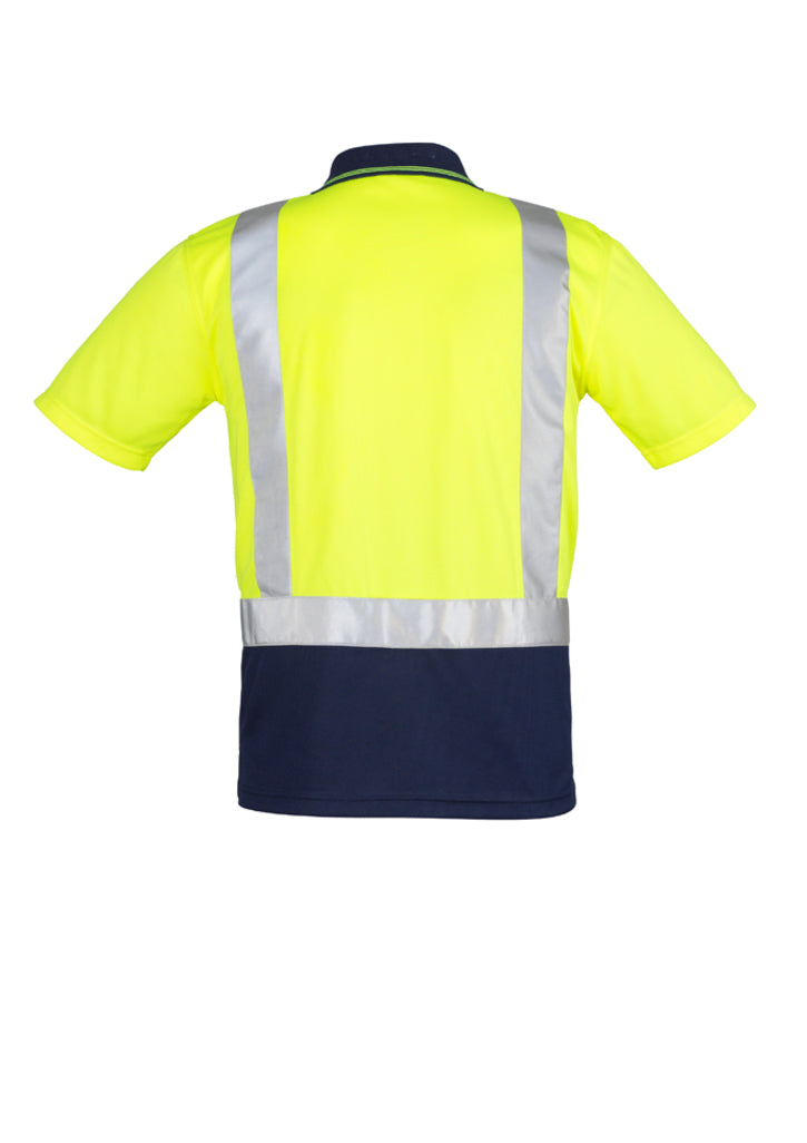 ZH233 - Syzmik - Mens Hi Vis Spliced Polo - Short Sleeve Shoulder Taped