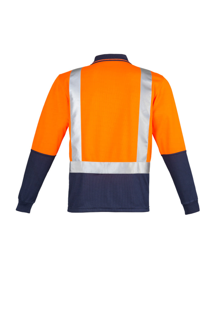 ZH234 - Syzmik - Mens Hi Vis Spliced Polo - Long Sleeve Shoulder Taped