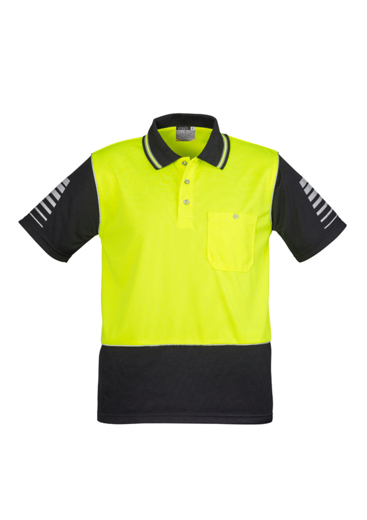 ZH236 - Syzmik - Hi-Vis Zone Polo - Short Sleeve | Yellow/Black