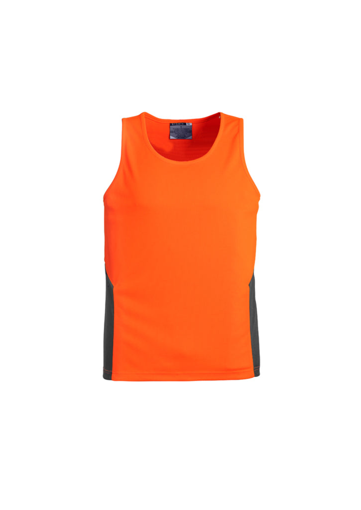 ZH239 - Syzmik - Unisex Hi Vis Squad Singlet | Orange/Charcoal