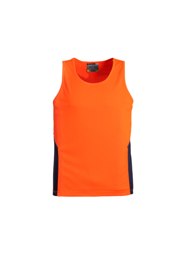 ZH239 - Syzmik - Unisex Hi Vis Squad Singlet | Orange/Navy