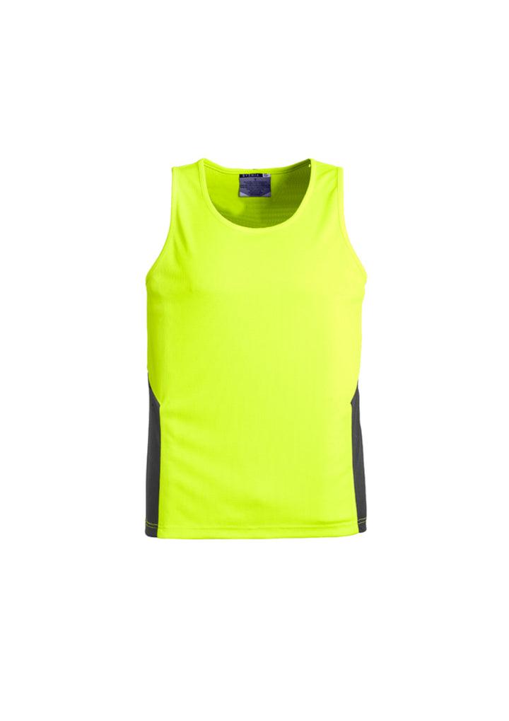 ZH239 - Syzmik - Unisex Hi Vis Squad Singlet | Yellow/Charcoal