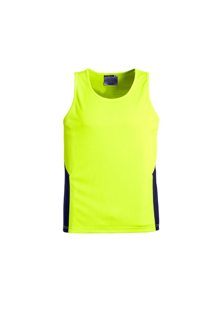 ZH239 - Syzmik - Unisex Hi Vis Squad Singlet | Yellow/Navy