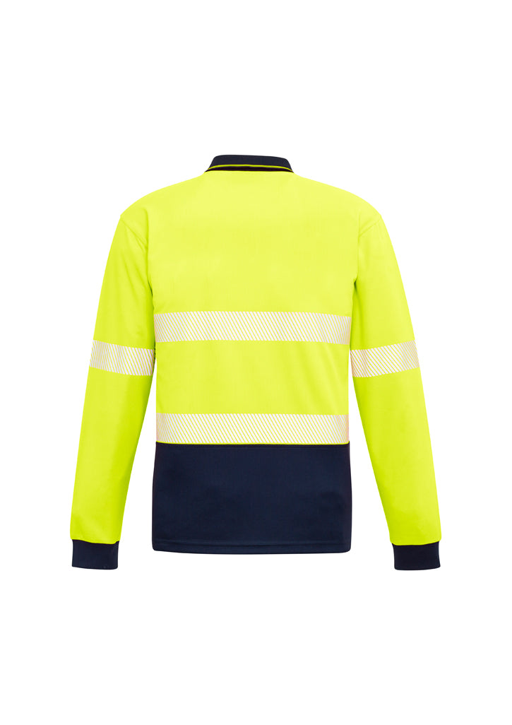 ZH530 - Syzmik - Unisex Hi Vis Segmented L/S Polo - Hoop Taped