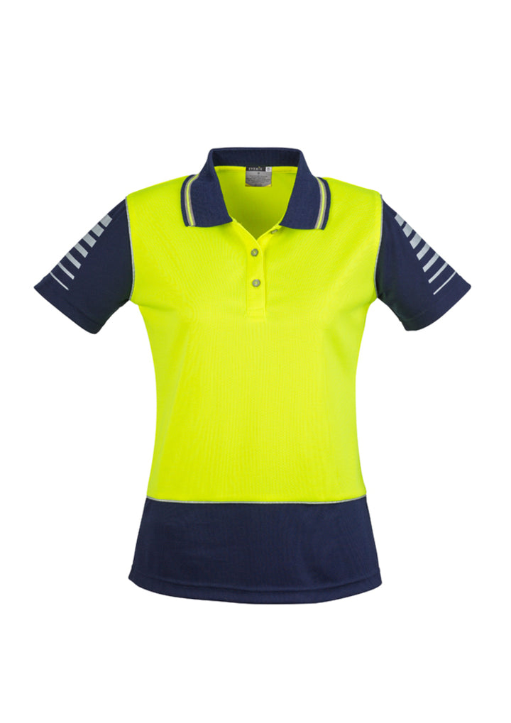 ZHL236 - Syzmik - Hi-Vis Women's Zone Polo | Yellow/Navy