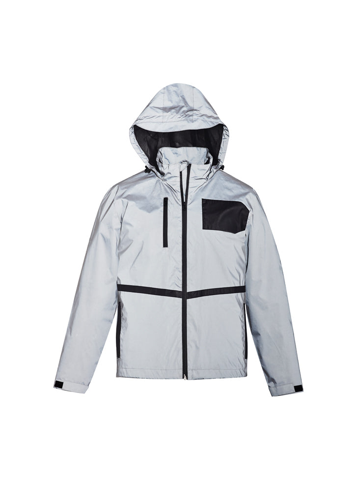 ZJ380 - Syzmik - Unisex Streetworx Reflective Waterproof Jacket | Silver