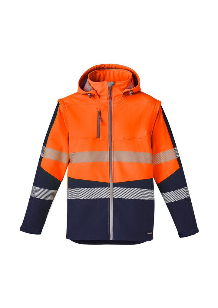 ZJ453 - Syzmik - Unisex Hi-Viz (2-in-1) Stretch Softshell Taped Jacket