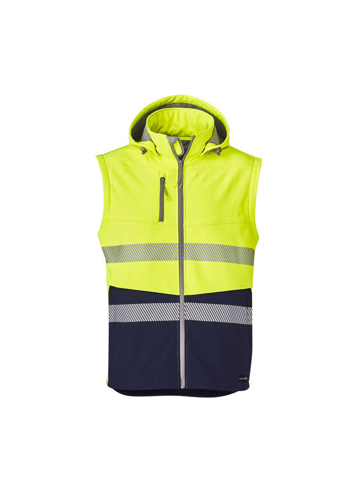 ZJ453 - Syzmik - Unisex Hi-Viz (2-in-1) Stretch Softshell Taped Jacket