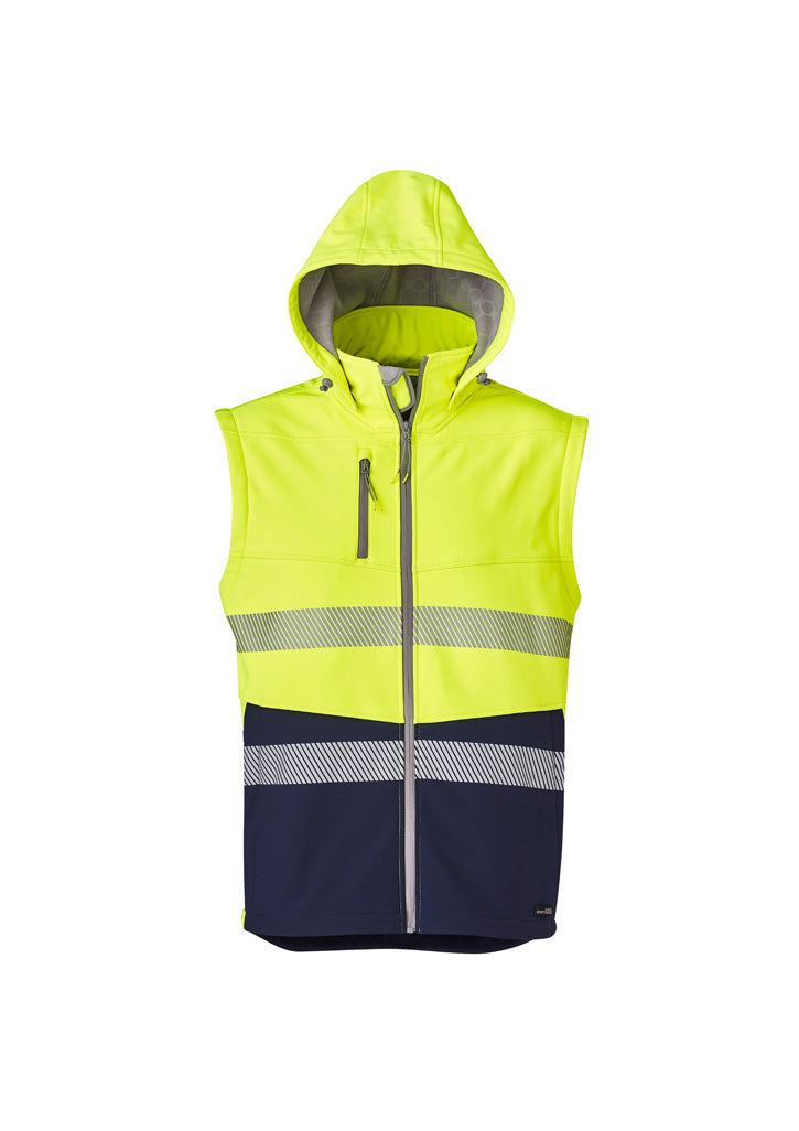 ZJ453 - Syzmik - Unisex Hi-Viz (2-in-1) Stretch Softshell Taped Jacket