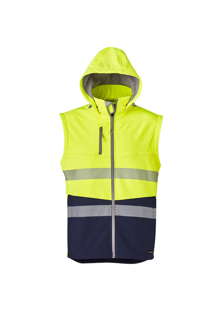 ZJ453 - Syzmik - Unisex Hi-Viz (2-in-1) Stretch Softshell Taped Jacket