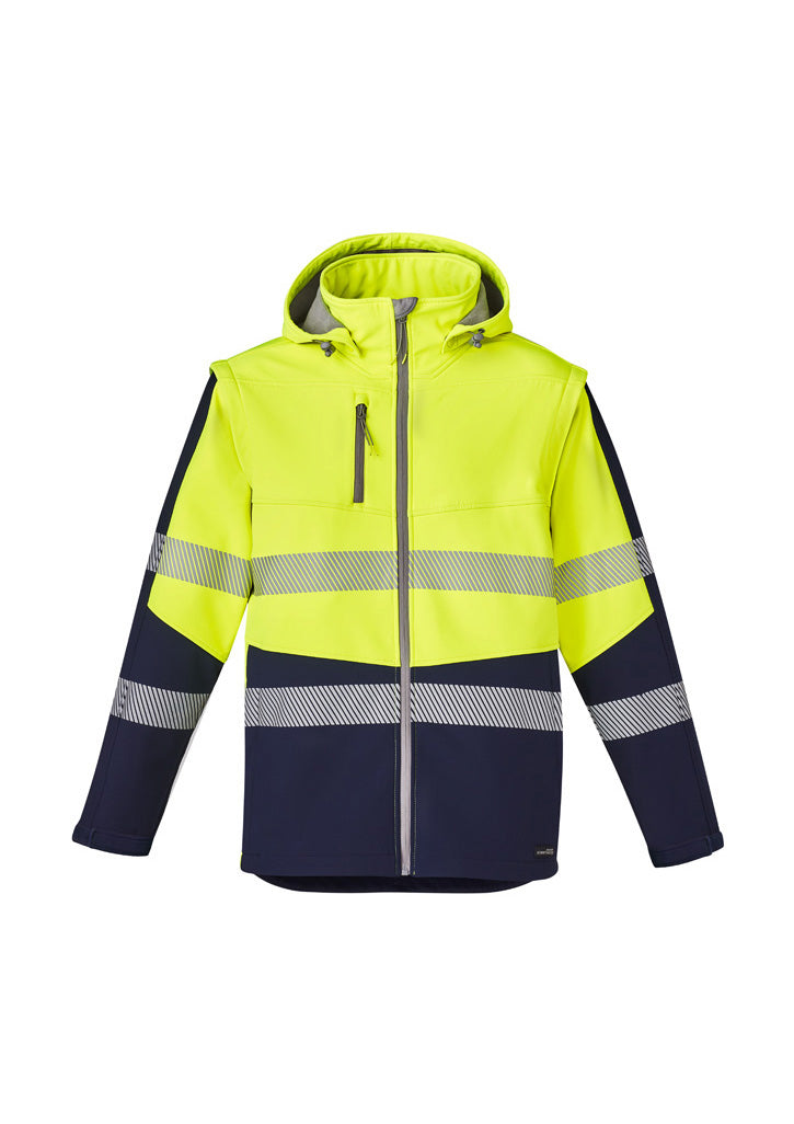 ZJ453 - Syzmik - Unisex Hi-Viz (2-in-1) Stretch Softshell Taped Jacket