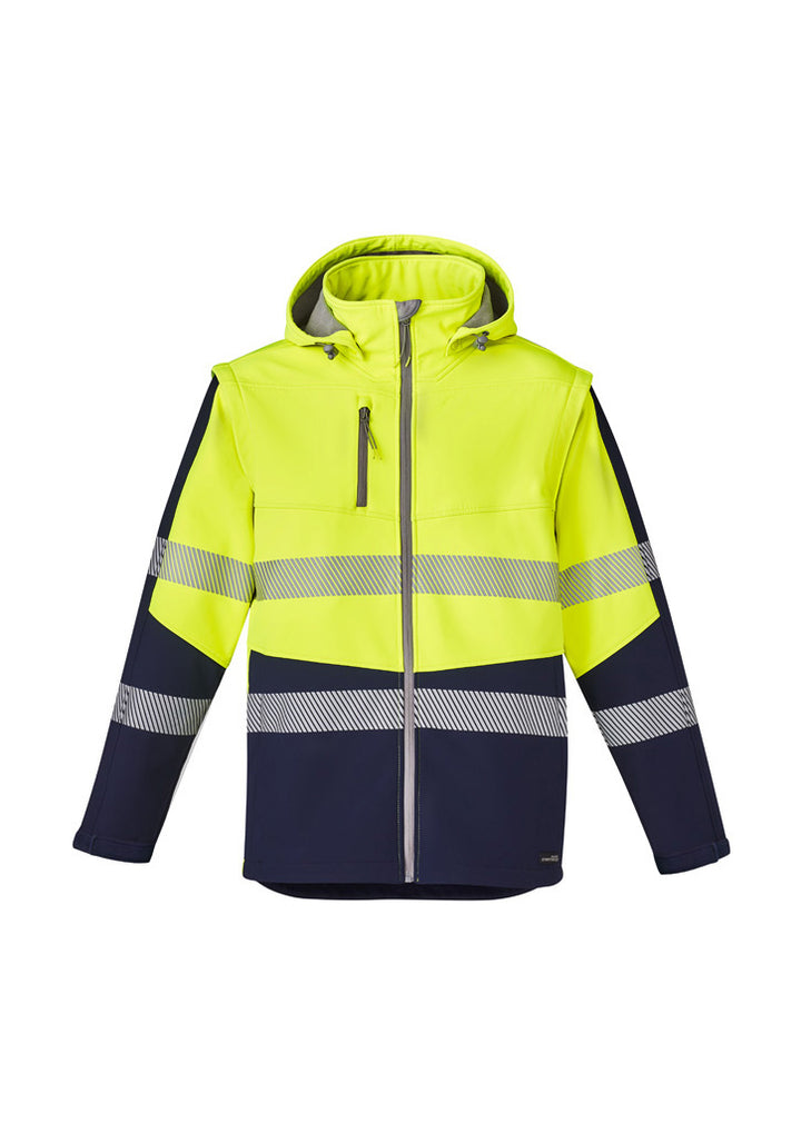 ZJ453 - Syzmik - Unisex Hi-Viz (2-in-1) Stretch Softshell Taped Jacket