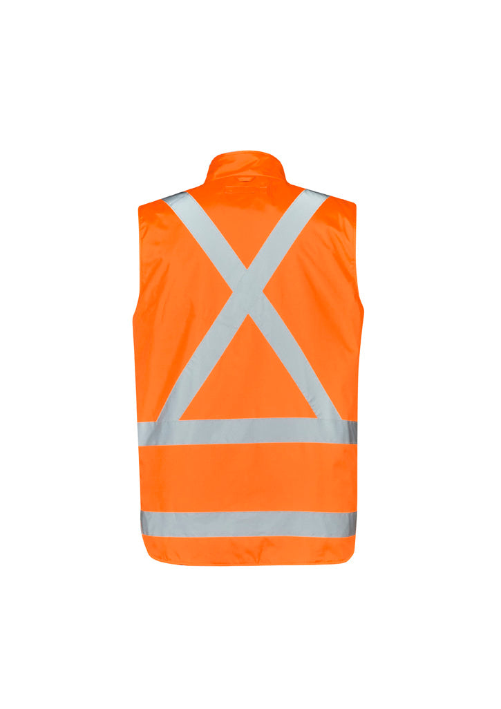 ZJ616 - Syzmik - Men's TTMC-W17 Hi-Vis X-Back (4 in 1) Waterproof Jacket (with reversible fleece vest)