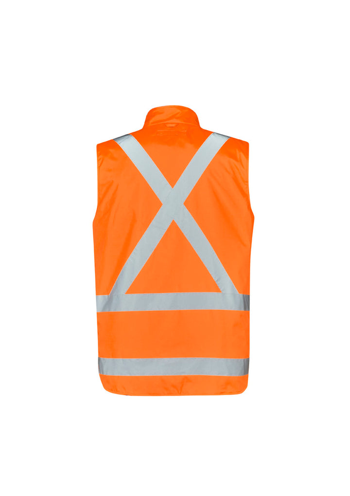 ZJ616 - Syzmik - Men's TTMC-W17 Hi-Vis X-Back (4 in 1) Waterproof Jacket (with reversible fleece vest)