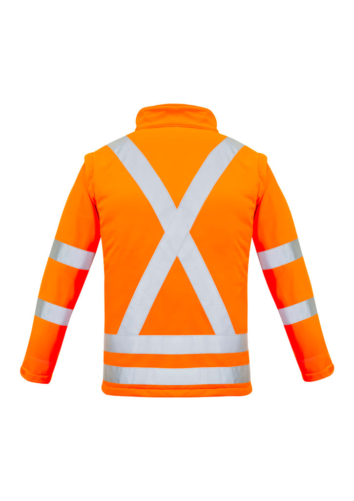 ZJ770 - Syzmik - Womens Hi Vis Rail X Back 2 in 1 Softshell Jacket