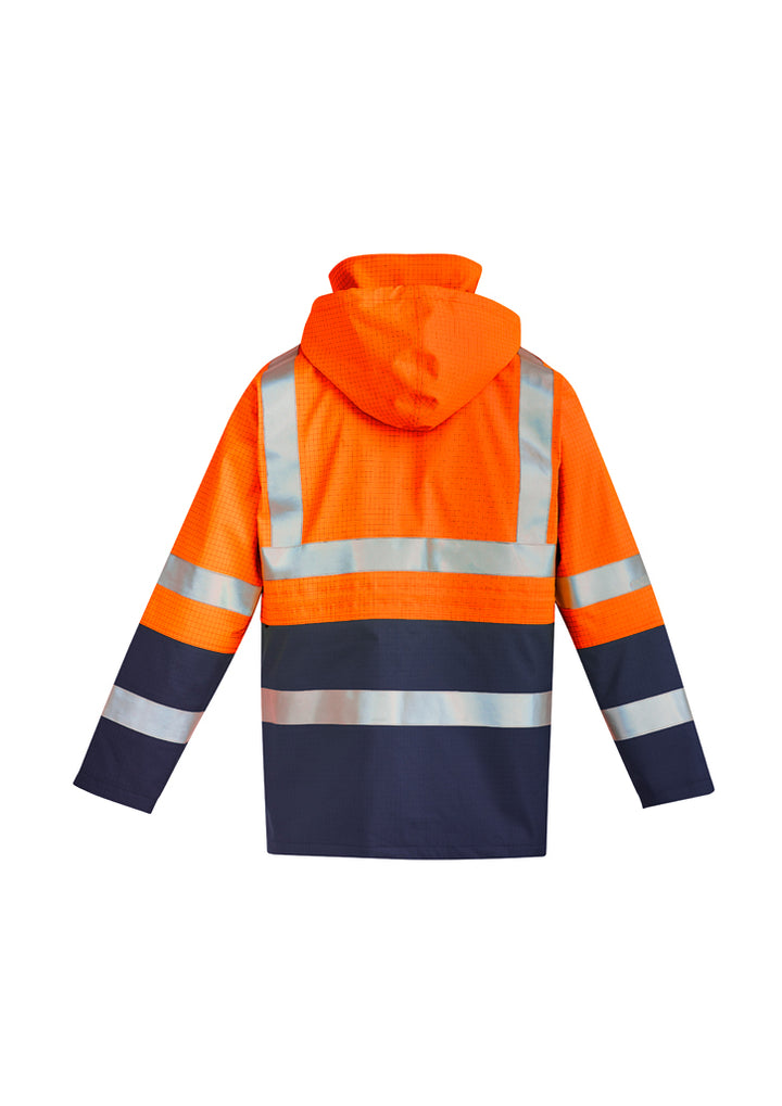 ZJ900 - Syzmik - Mens Orange Flame Arc Rated Antistatic Waterproof Jacket