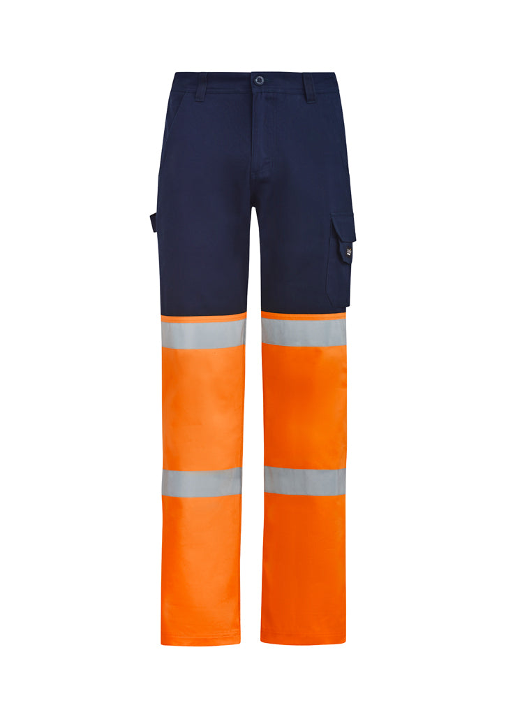 ZP980 - Syzmik - Mens Bio Motion Hi Vis Taped Pant | Orange/Navy