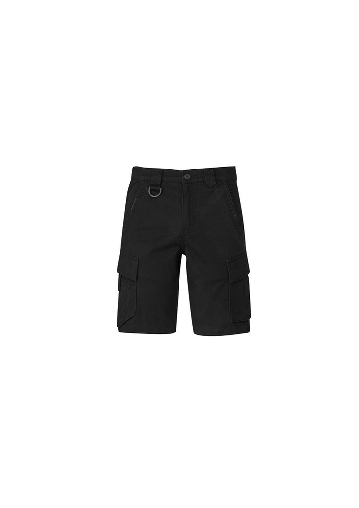 ZS360 - Syzmik - Mens Streetworx Curved Cargo Short | Black