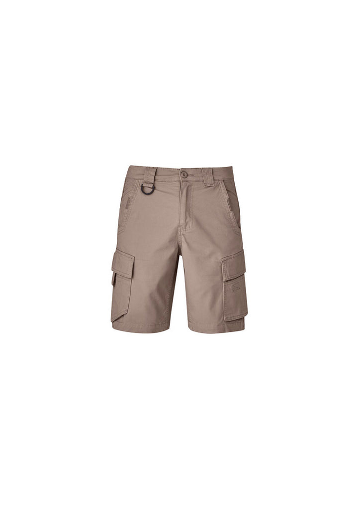 ZS360 - Syzmik - Mens Streetworx Curved Cargo Short | Khaki