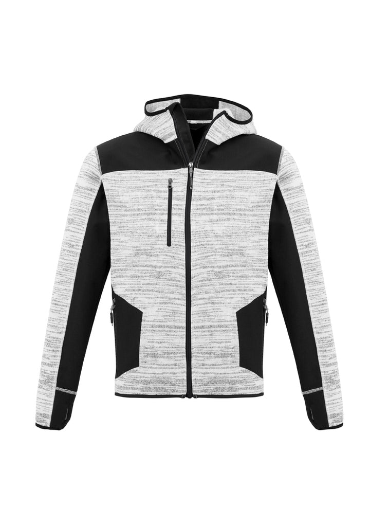 ZT360 - Syzmik - Fluoro Colours - Unisex Streetworx reinforced Knit Hoodie (zipped) - 340g | Grey