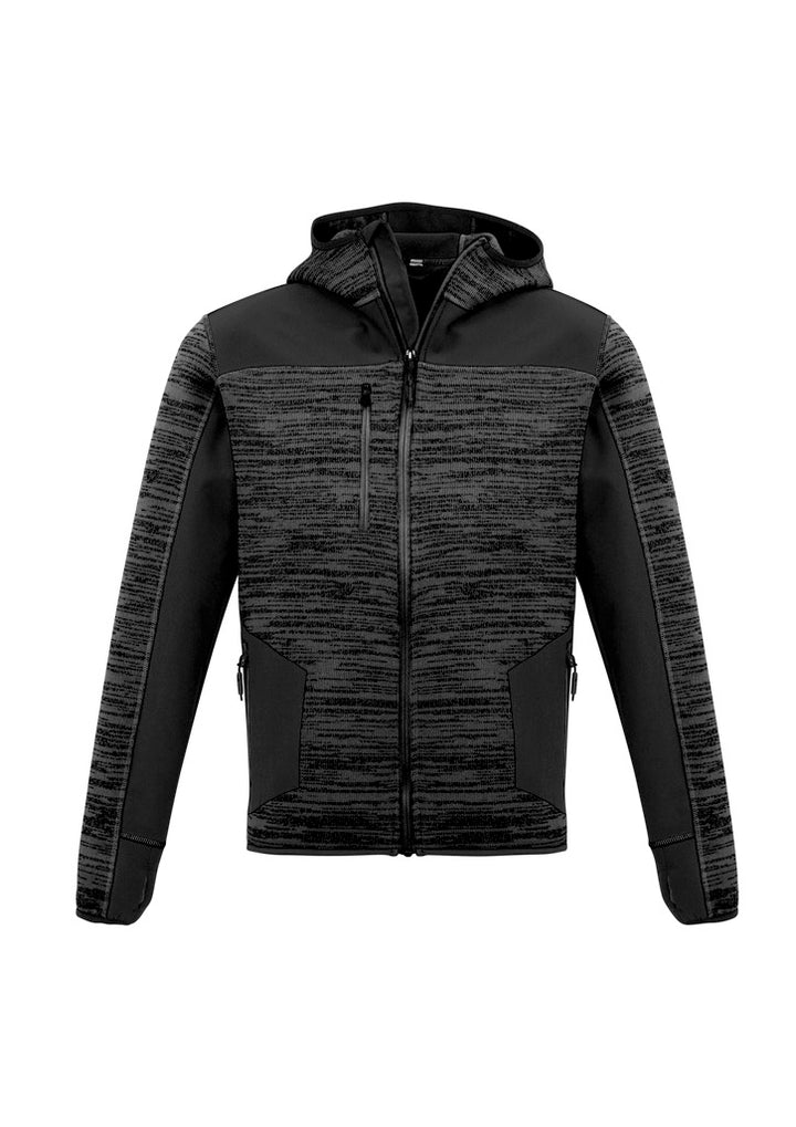 ZT360 - Syzmik - Fluoro Colours - Unisex Streetworx reinforced Knit Hoodie (zipped) - 340g | Gunmetal