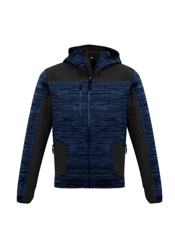 ZT360 - Syzmik - Fluoro Colours - Unisex Streetworx reinforced Knit Hoodie (zipped) - 340g | Navy