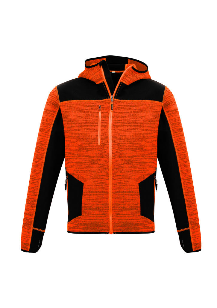 ZT360 - Syzmik - Fluoro Colours - Unisex Streetworx reinforced Knit Hoodie (zipped) - 340g | Fluoro Orange