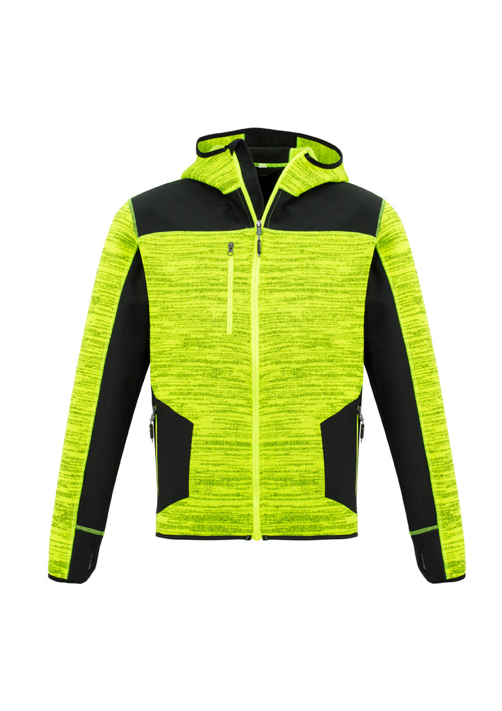 ZT360 - Syzmik - Fluoro Colours - Unisex Streetworx reinforced Knit Hoodie (zipped) - 340g | Fluoro Yellow