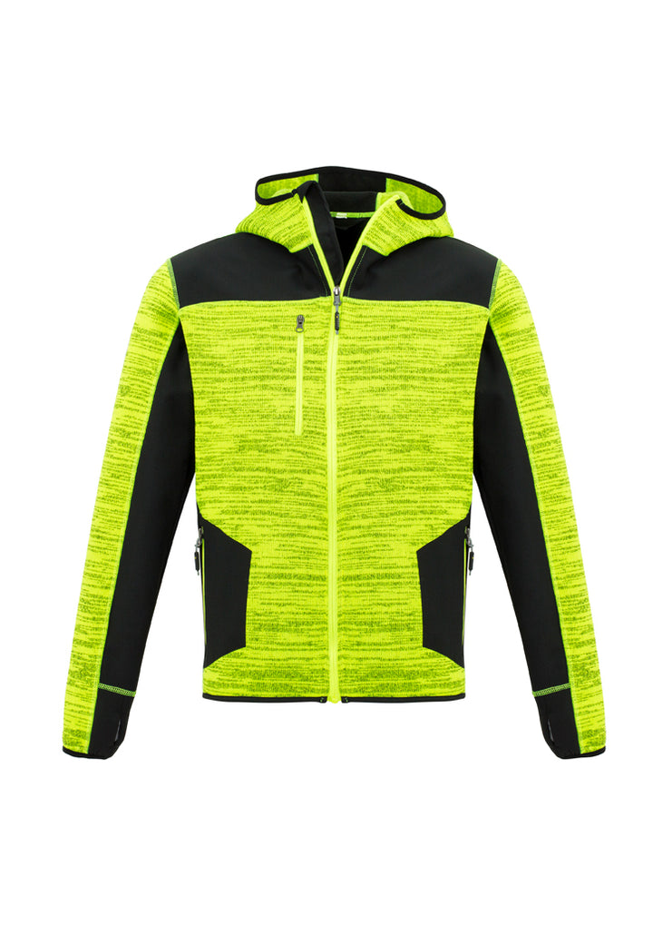 ZT360 - Syzmik - Fluoro Colours - Unisex Streetworx reinforced Knit Hoodie (zipped) - 340g | Fluoro Yellow