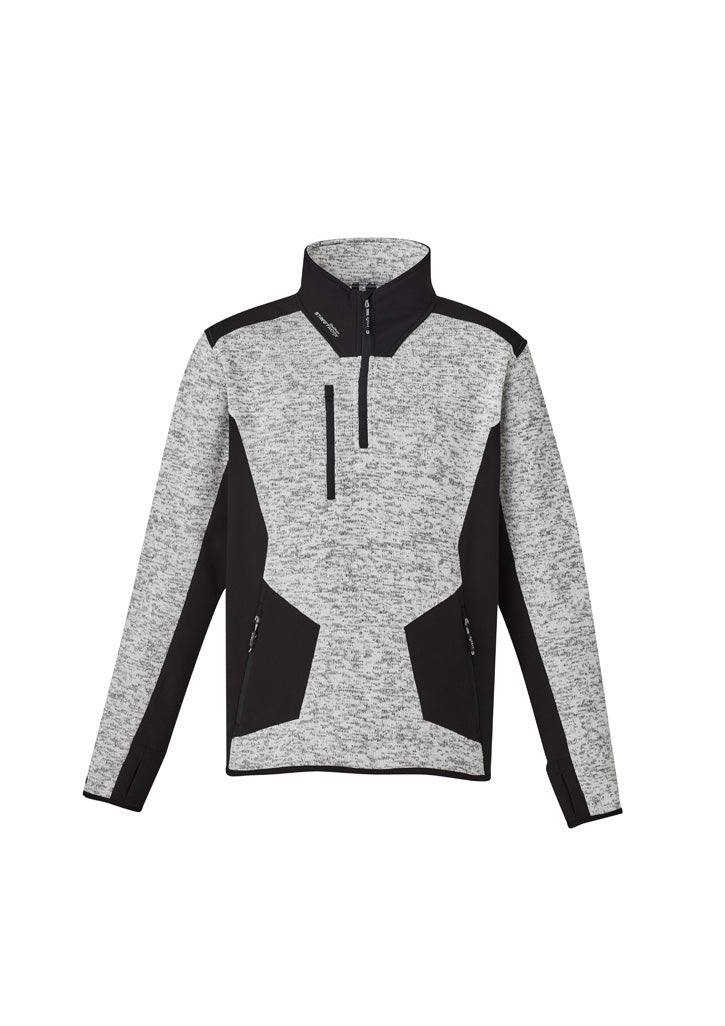 ZT380 - Syzmik - Unisex Streetworx Reinforced 1/4 Zip Pullover | Grey/Black