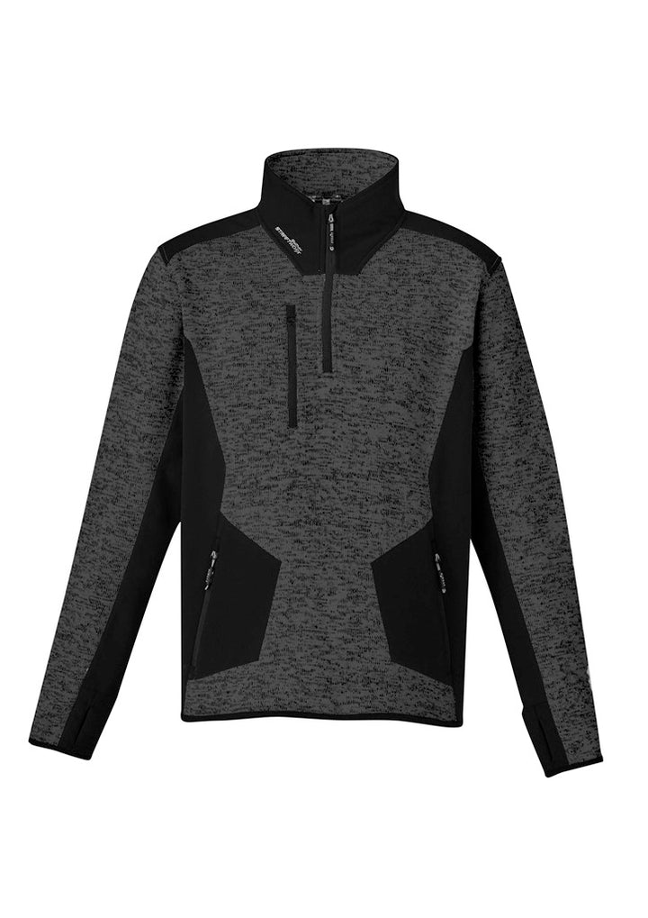 ZT380 - Syzmik - Streetworx Reinforced 1/4 Zip Pullover | Gunmetal/Black