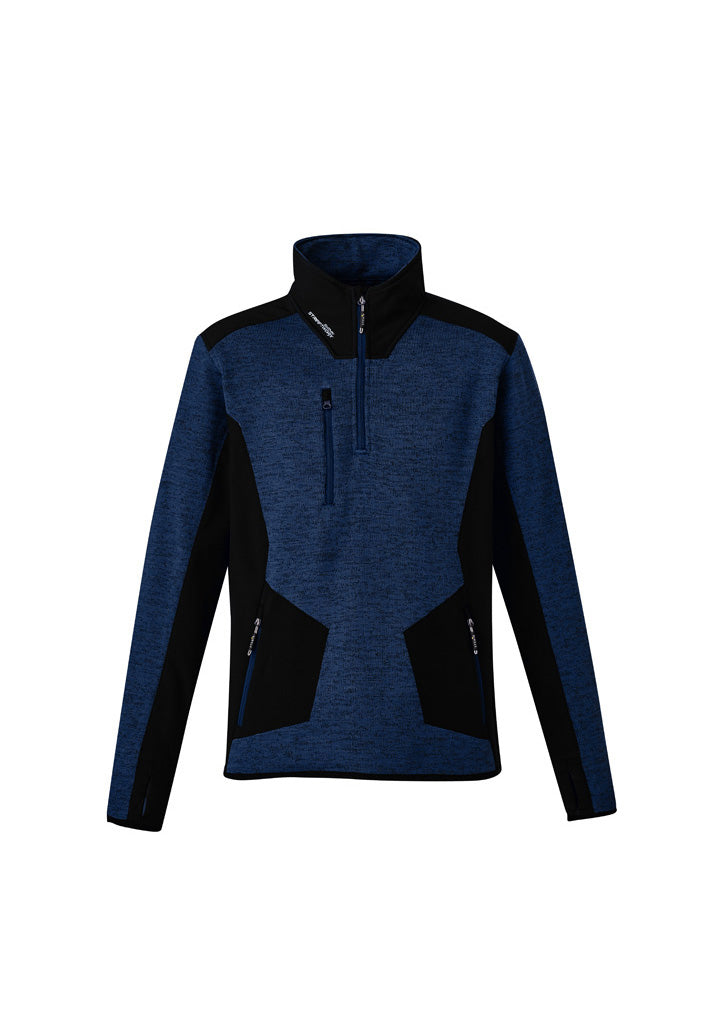ZT380 - Syzmik - Streetworx Reinforced 1/4 Zip Pullover | Navy/Black