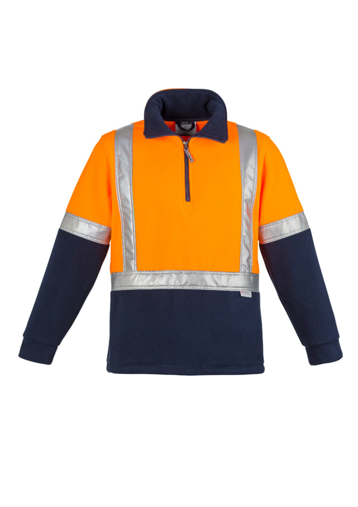 ZT462 - Syzmik - Hi Vis Fleece Jumper - Shoulder Taped | Orange/Navy