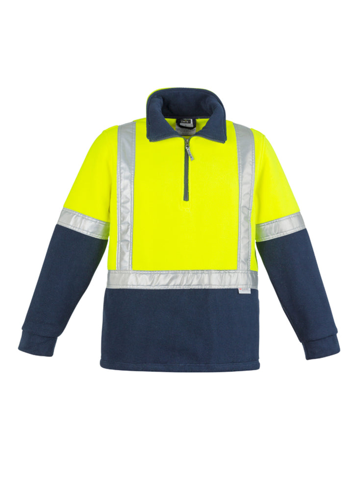 ZT462 - Syzmik - Hi Vis Fleece Jumper - Shoulder Taped | Yellow/Navy