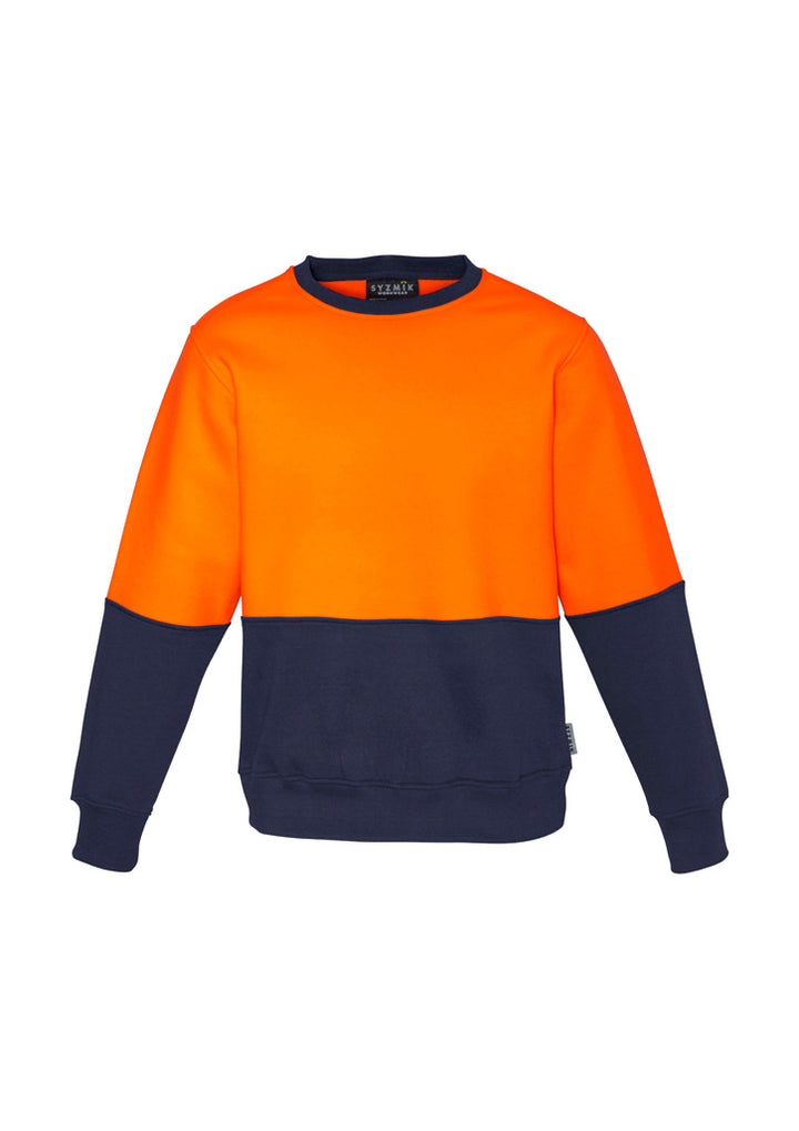 ZT475 - Syzmik - Unisex Hi Vis Crew Sweatshirt | Orange/Navy