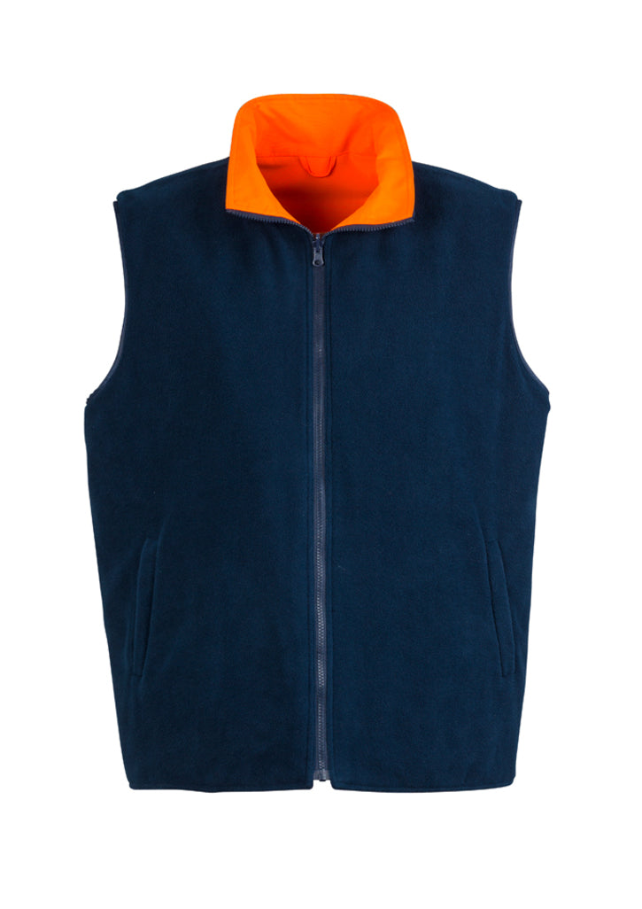 ZV358 - Syzmik - Mens Hi Vis Lightweight Fleece Lined Vest