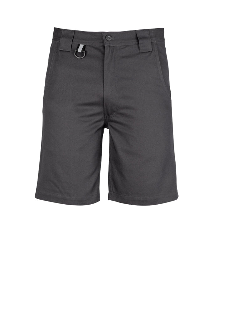 ZW011 - Syzmik - Mens Plain Utility Short | Charcoal