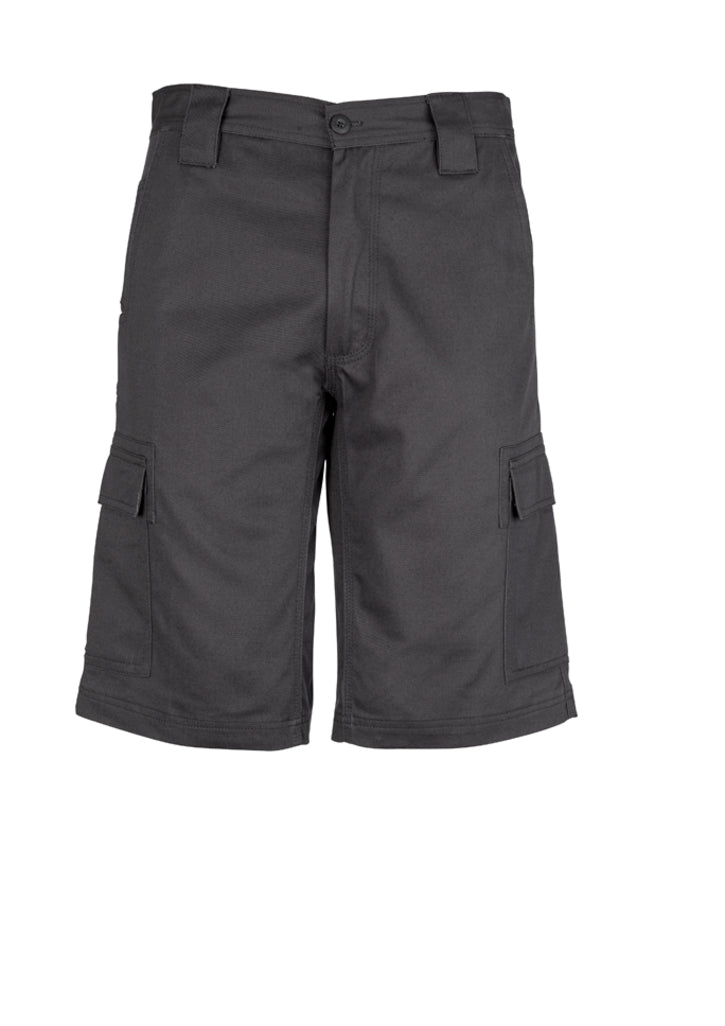 ZW012 - Syzmik - Mens Drill Cargo Short | Charcoal