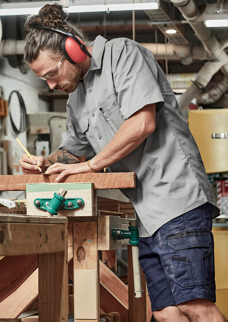 ZW120 - Syzmik - Light Weight Tradie Shirt - Short Sleeve