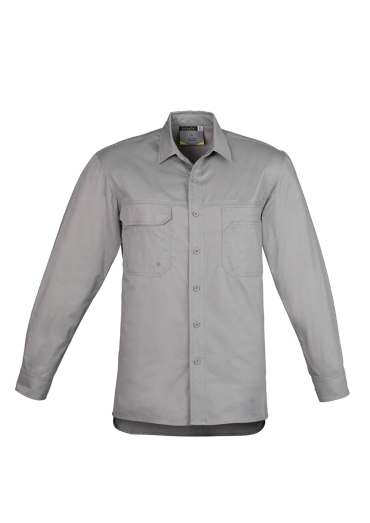 ZW121 - Syzmik - Mens Lightweight Tradie L/S Shirt | Grey