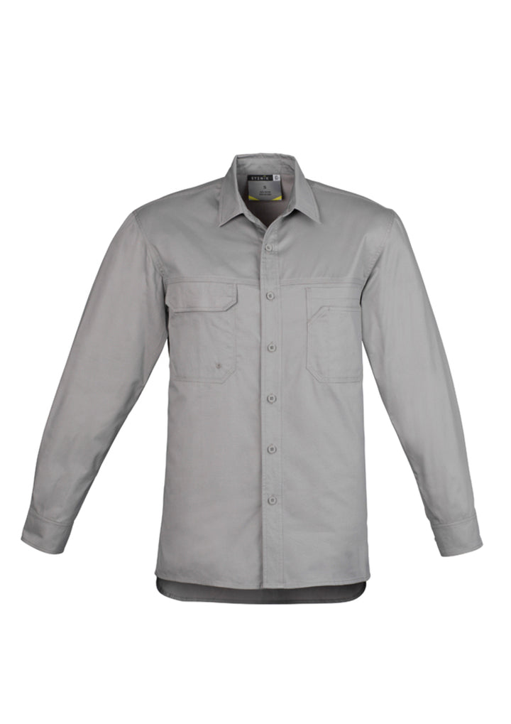 ZW121 - Syzmik - Mens Lightweight Tradie L/S Shirt | Grey