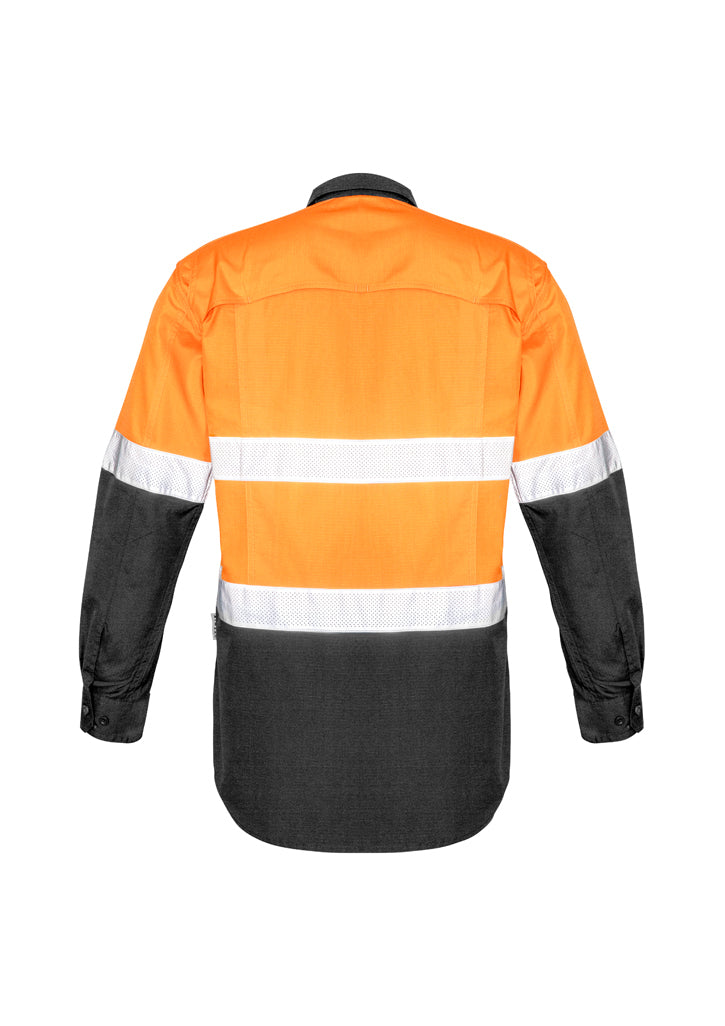 ZW129 - Syzmik - Mens Rugged Cooling Taped Hi Vis Spliced Shirt