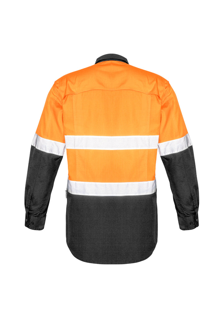 ZW129 - Syzmik - Mens Rugged Cooling Taped Hi Vis Spliced Shirt