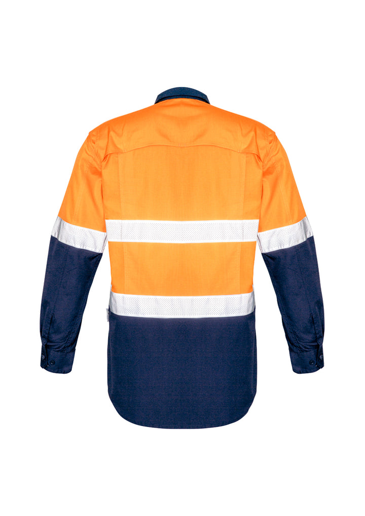 ZW129 - Syzmik - Mens Rugged Cooling Taped Hi Vis Spliced Shirt