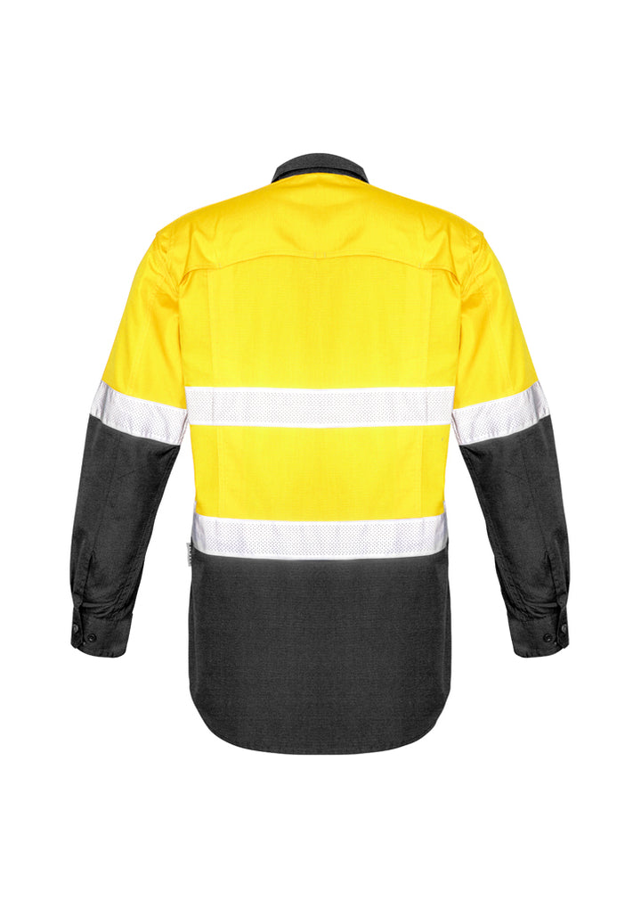 ZW129 - Syzmik - Mens Rugged Cooling Taped Hi Vis Spliced Shirt