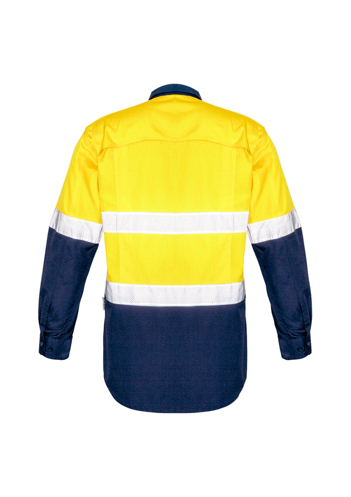 ZW129 - Syzmik - Mens Rugged Cooling Taped Hi Vis Spliced Shirt