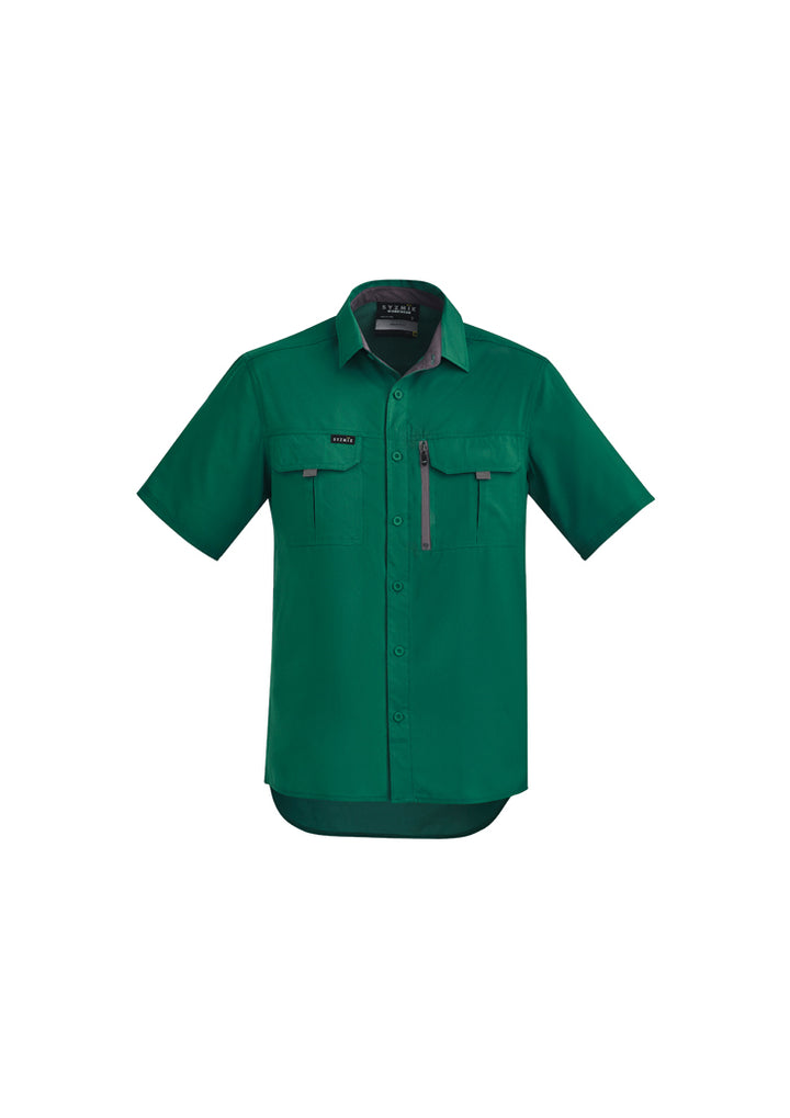 ZW465 - Syzmik - Mens Outdoor S/S Shirt | Green