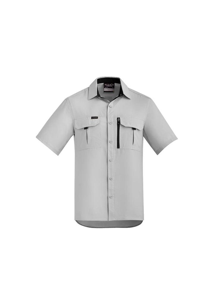 ZW465 - Syzmik - Mens Outdoor S/S Shirt | Stone