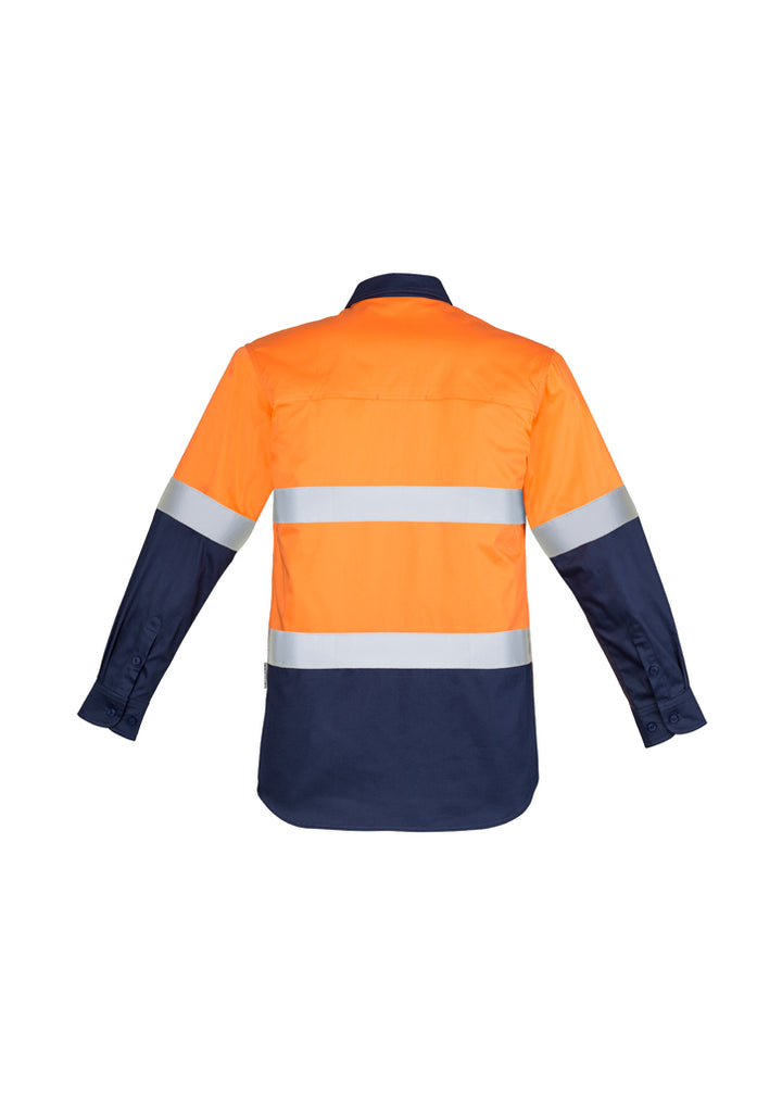 ZW550 - Syzmik - Mens Hi Vis Closed Front L/S Shirt - Hoop Taped