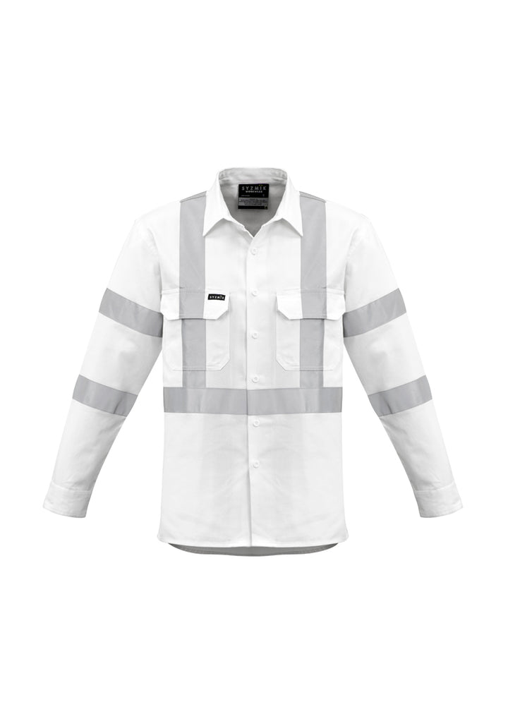 ZW621 - Syzmik - Mens Bio Motion X Back Taped Long Sleeve Shirt